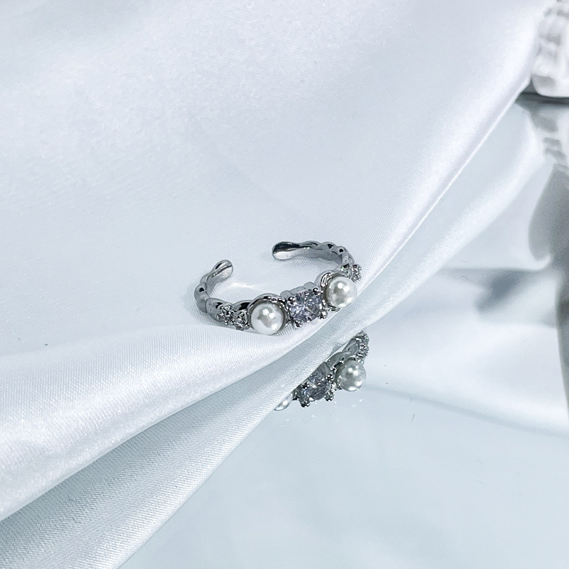 French light luxury pearl inlaid open for women with a high-end feeling, sweet, cool, exquisite autumn winter_voghion.com