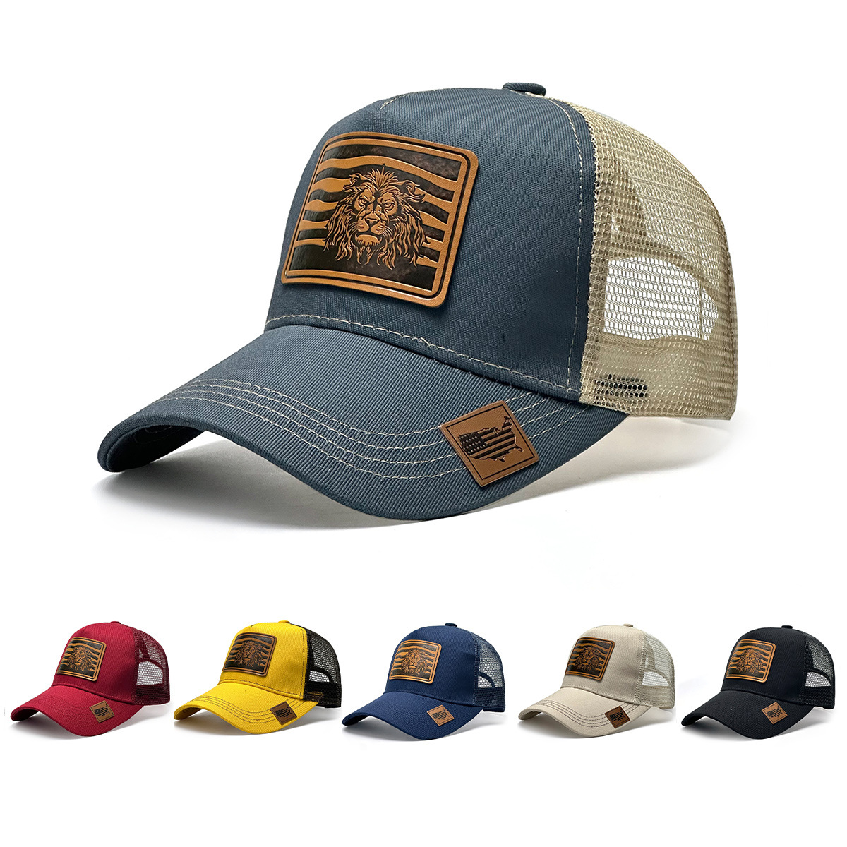 Casquette de baseball à motif de lion, casquette de sport tendance pour l'extérieur