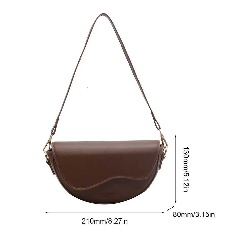 PU Leder Sattel Achselhöhle Taschen für Frauen 2023 Marke Schulter Crossbody Damen Vintage Unterarm Handtaschen Geldbörse Tasche_voghion.com