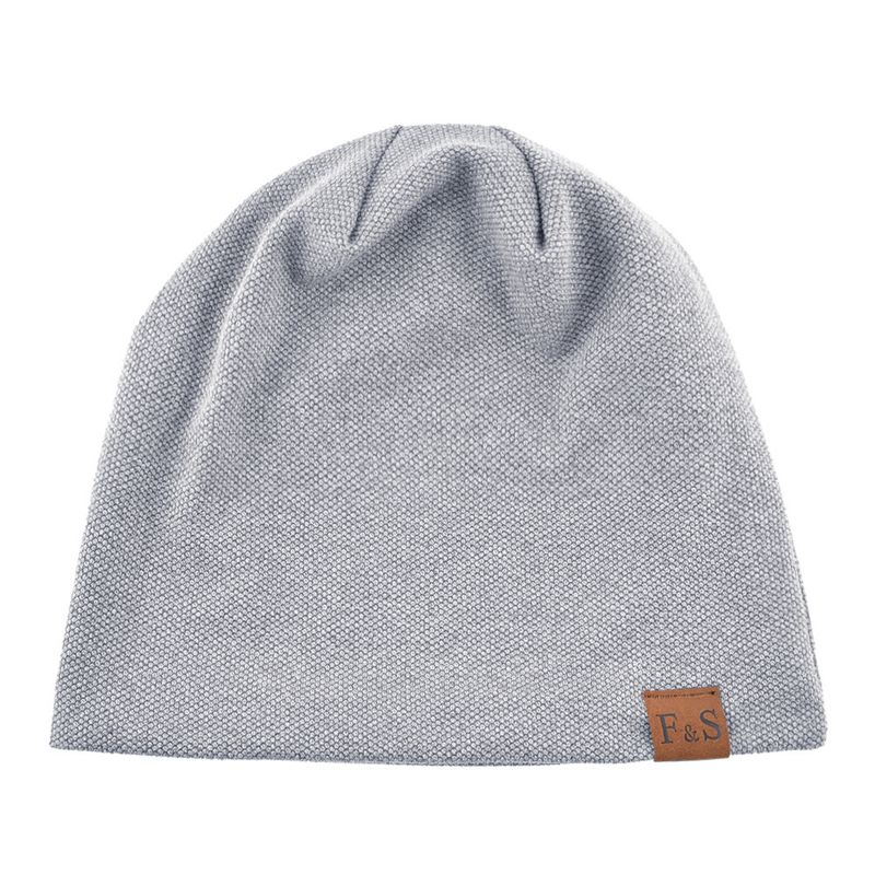 Unisex Spring Autumn Pullover Casual Loose Knitted FS Leather Label Winter Men And Women With Veet Outdoor Baotou Hat_voghion.com