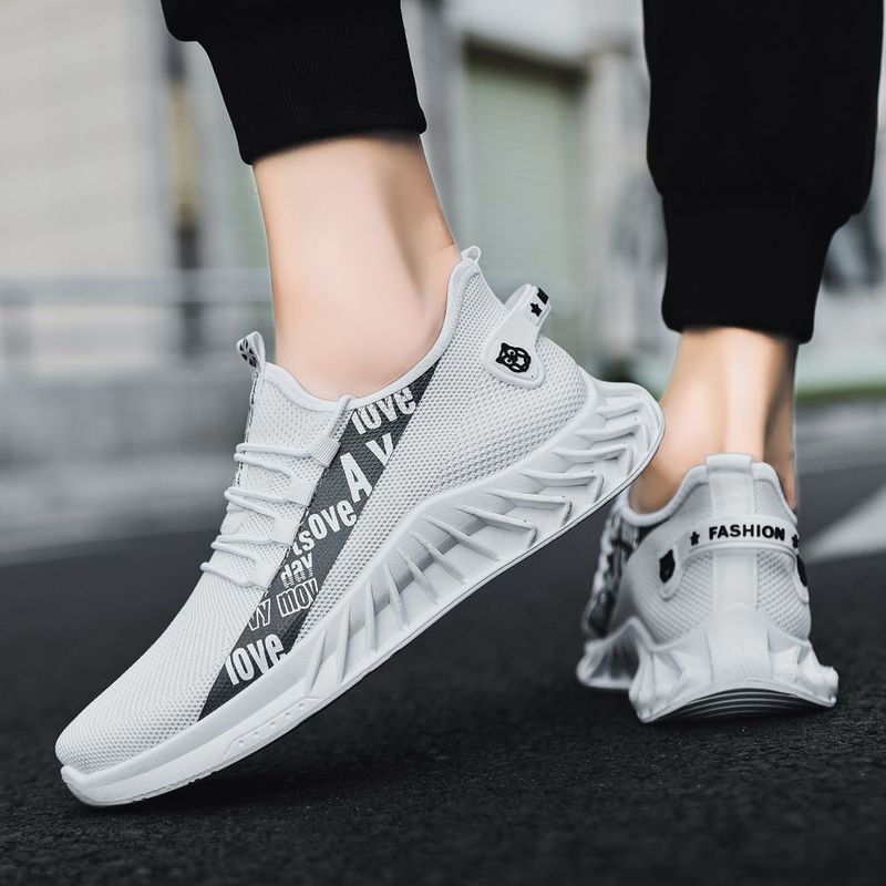SH New Spring And Autumn Soft Soled Running Mesh Breathable Casual Sports Coconut Trendy Men's Shoes Y0089_desvips.com