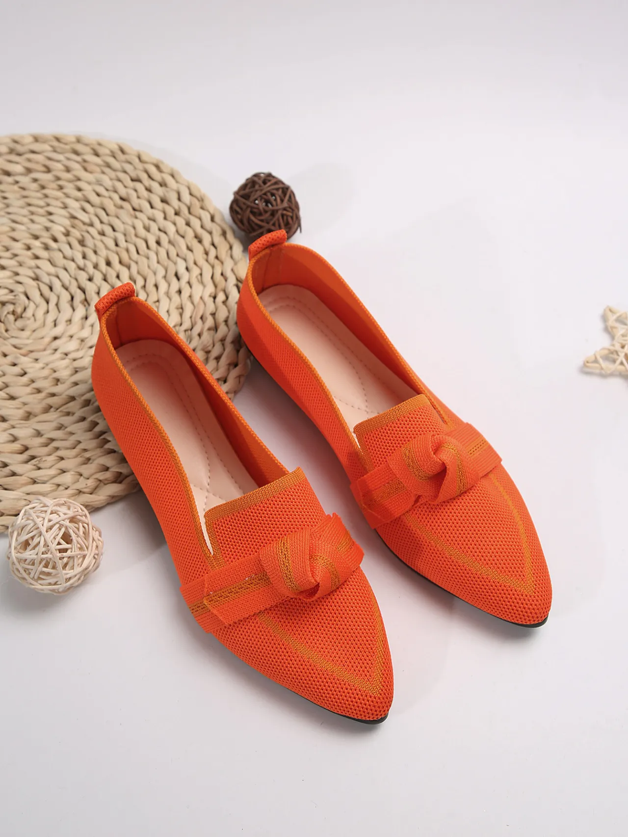 Damen Freizeitschuhe Flach Mit Schleife Für Bequemes Pendeln_voghion.com