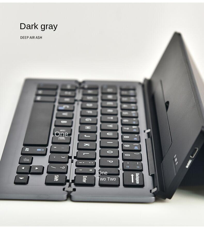 Mobile Phone, Tablet Computer, Three Systems, Universal Wireless Bluetooth Keyboard, Multimedia Folding Wireless Keyboard, Gifts_voghion.com