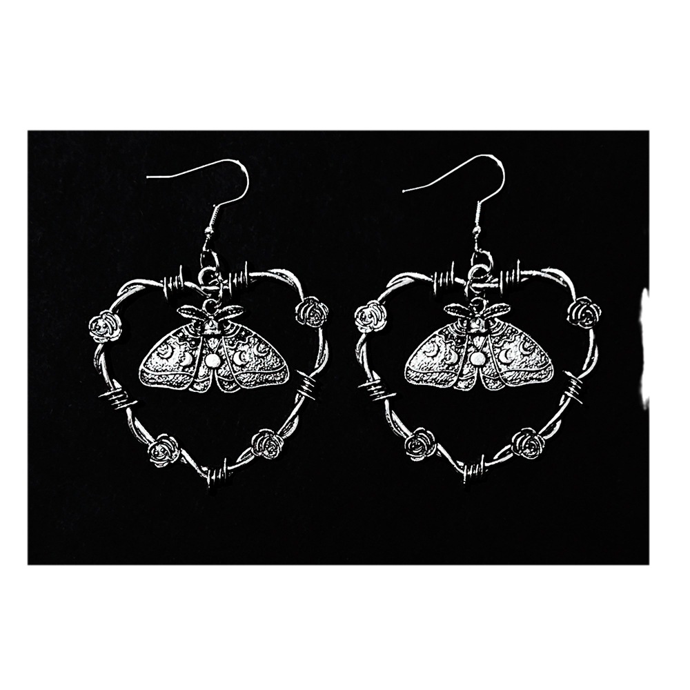 Ohrringe Silber Ohrringe herzförmig Draht Schmuck_voghion.com