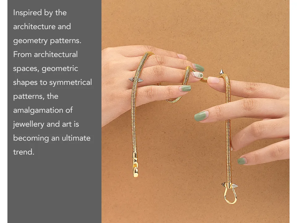 Anhänger Halsketten Enfashion Pendent Spitzkegel Halskette für Frauen Goldfarbe Trendy Einfacher Modeschmuck Zierlicher Tropfen_voghion.com
