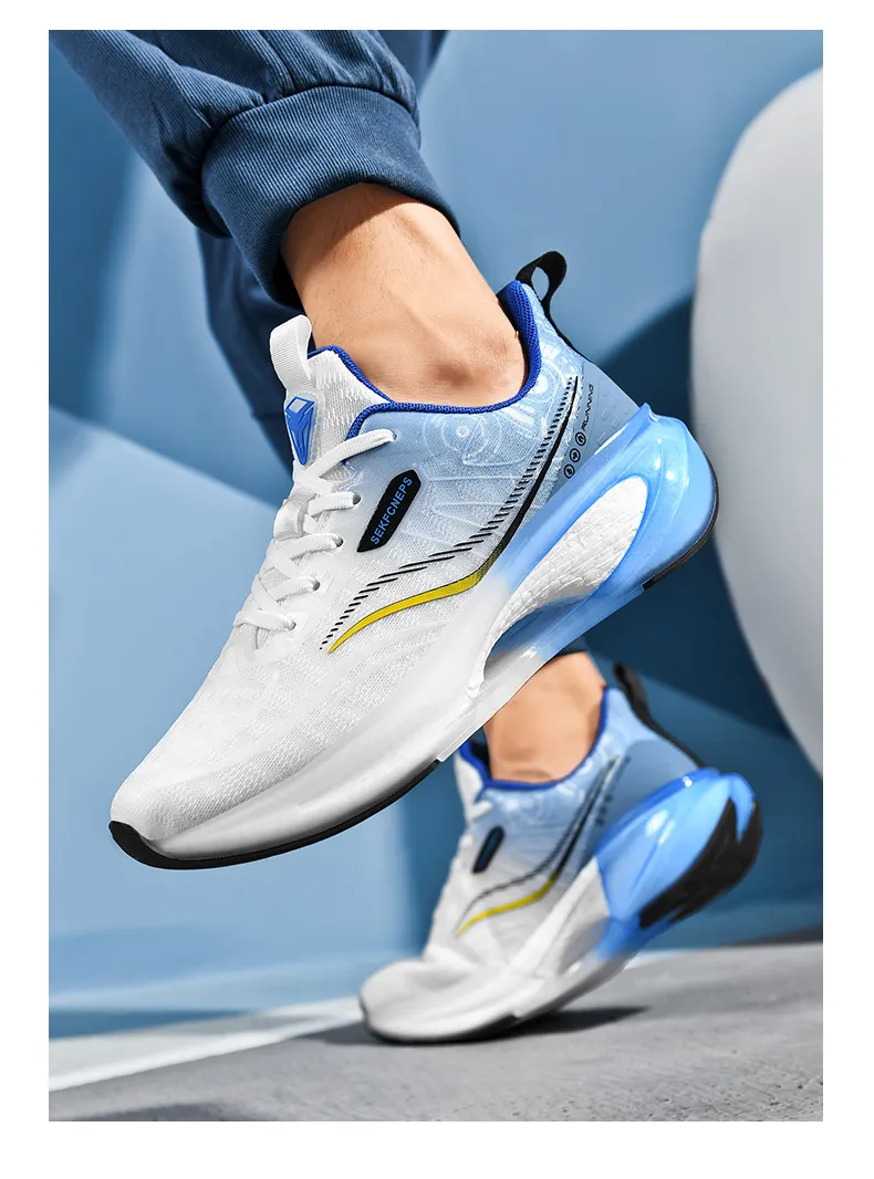 Chaussures de sport confortables et respirantes à semelles épaisses, légères, amortissantes et antidérapantes pour couple_voghion.com