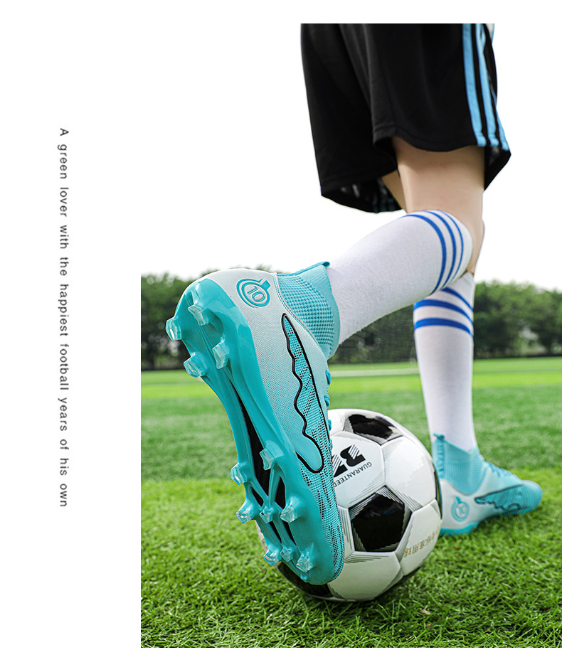 Soccer shoes Men's and women's spike crushing student game training shoes_voghion.com