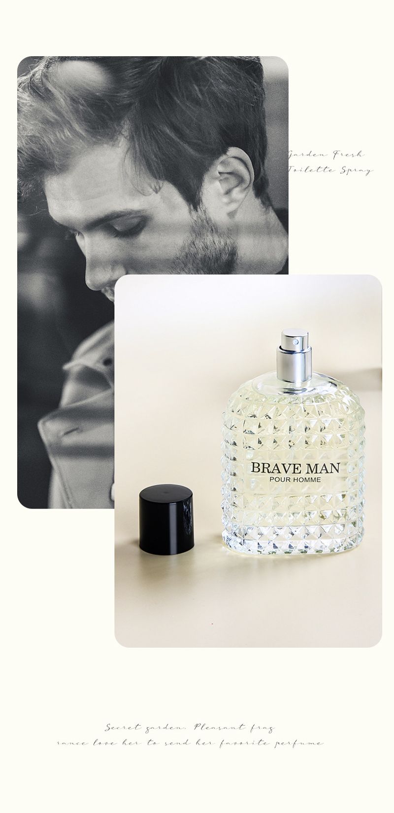 Brave Man 100 ml Duftkollektion Pour Homme Braveman Parfüm auf Ölbasis für Männer, lang anhaltender Körpernebel, farbenfroher Schimmer_voghion.com