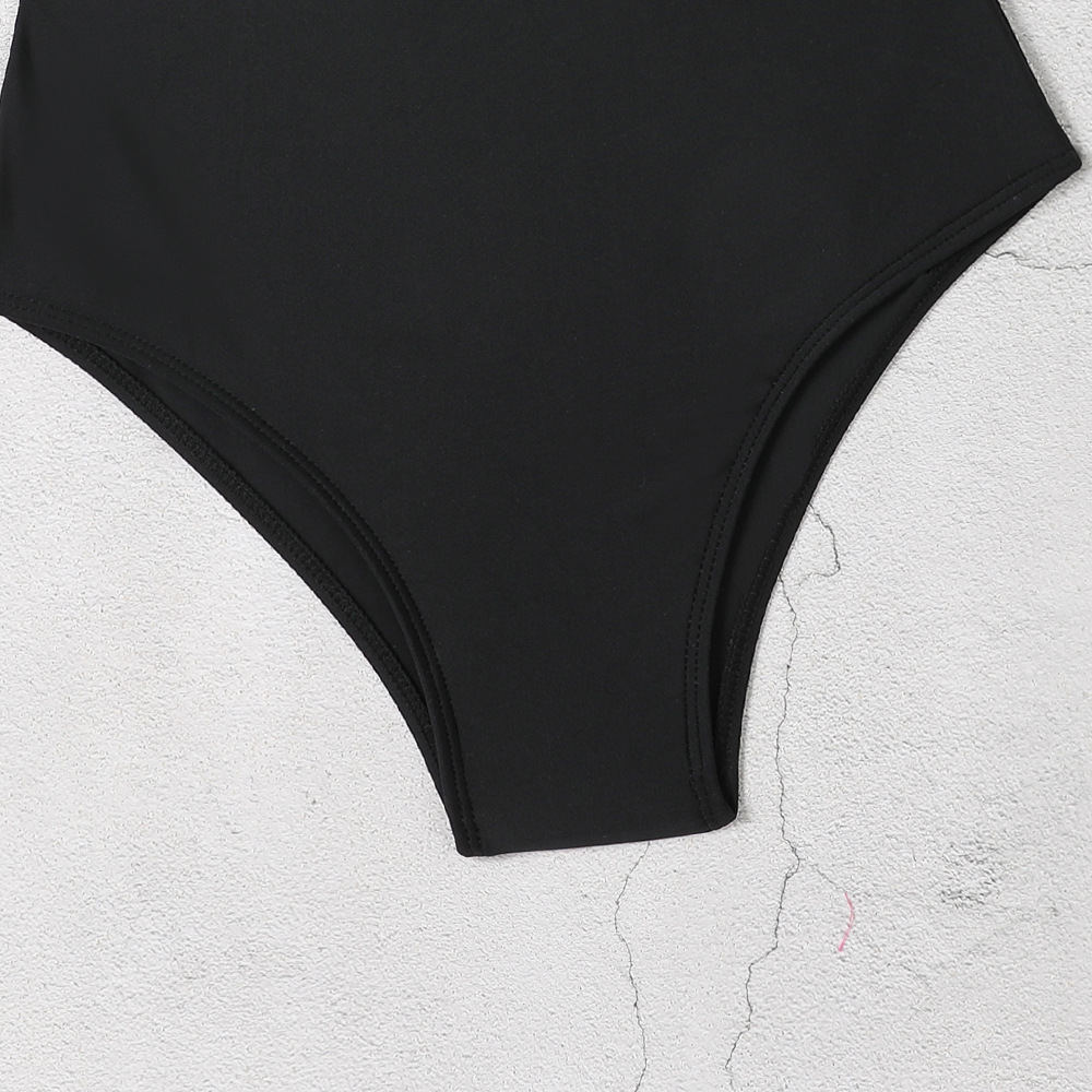 Damen Bikini Set Mit Hohem Bund Und Schlitz Sexy Badeanzug_voghion.com