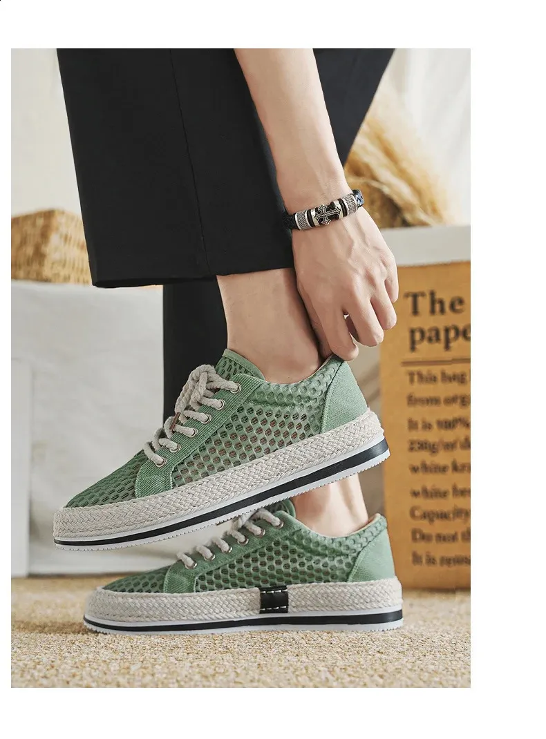 Air Mesh Sneakers For Men Breathable Summer Lightweight Shoes_voghion.com