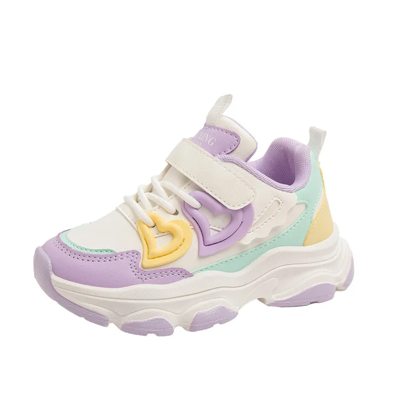 Barn Löpning för flickor Barn Småbarn Vår Höst Utomhus Sneakers Lila Rosa Littlesprouts Flickor Sportskor Storlekar_voghion.com