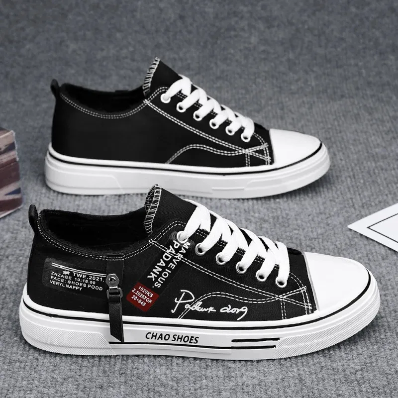 Damen Und Herren Canvas Sneaker High Top Winterschuhe Modisch_voghion.com