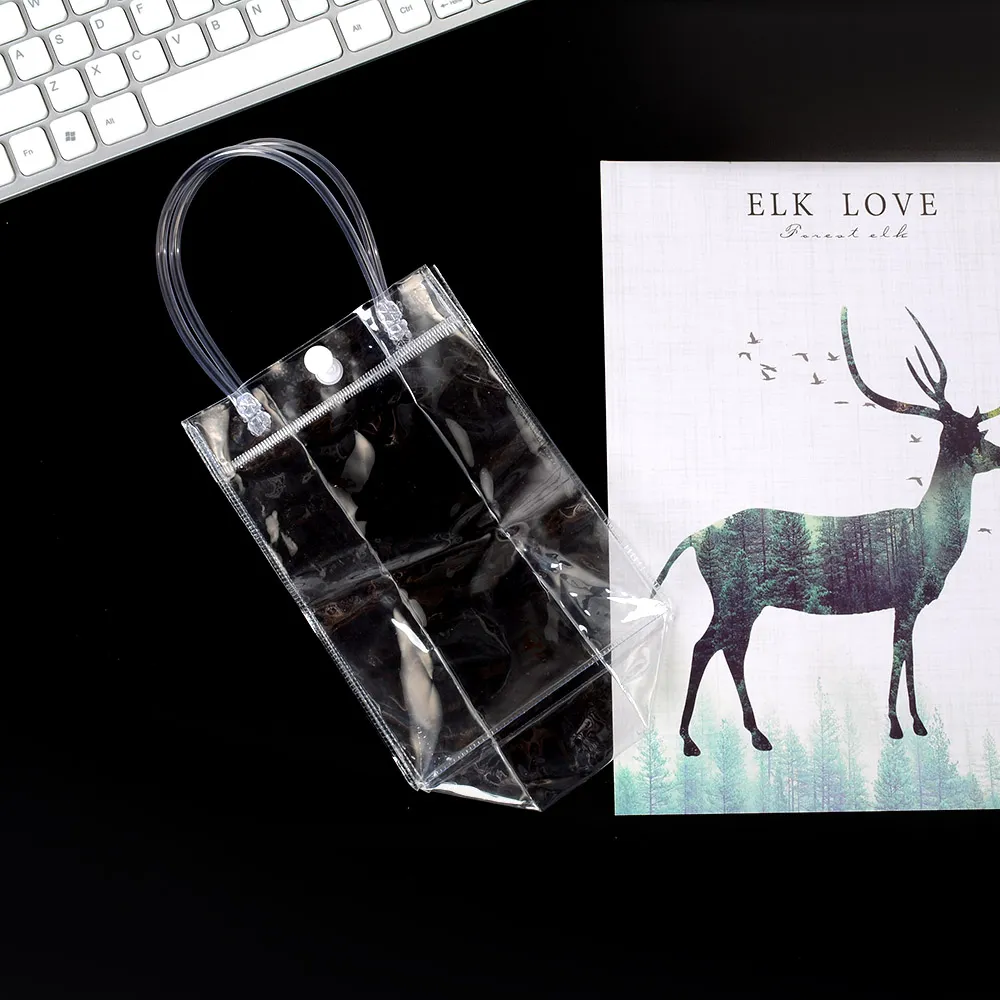 2024New Clear Purse Handbag For Lady Eco Friendly Flower Tote Shopping Reusable Waterproof PVC Shoulder Shopper Bag_voghion.com