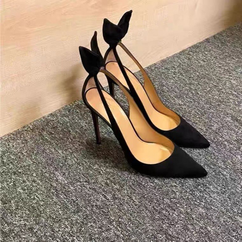 Talons hauts amusants, flirt au lit, chaussures canon, nouvelles chaussures matures sexy pointues et polyvalentes, travestisme professionnel,