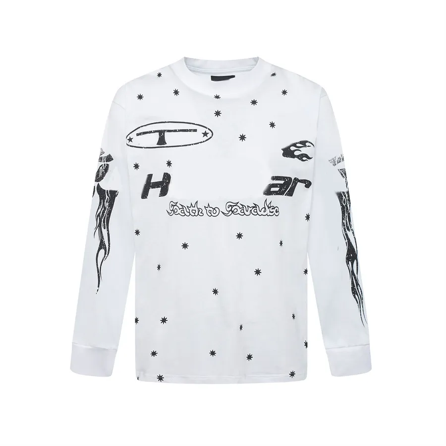 Herren Longsleeve Graffiti Hoodie Kapuzenpullover Im Oversize_voghion.com