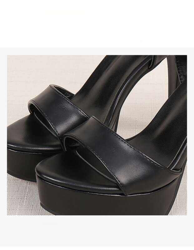 2025 Nouvelle Mode Décontracté Boucle Plateforme Professionnel Affaires Mariage Super Haut Talon Femmes Sandales_voghion.com