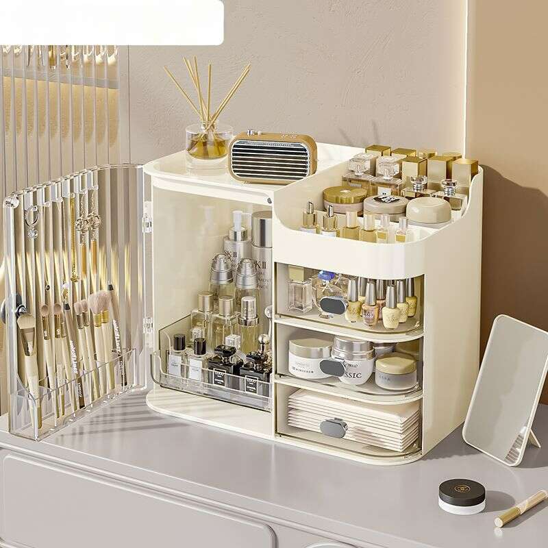Smooth Lip Pulling And Non Jamming Makeup Box Desktop Dustproof High End Skincare Product Large Capacity Drawer Lipstick_voghion.com
