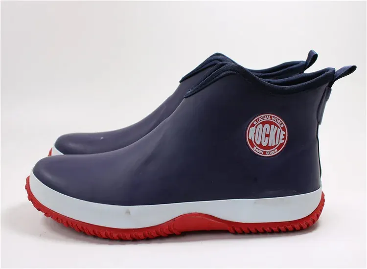Men's Waterproof Ankle Rain Boots For Outdoor And Casual Wear_voghion.com