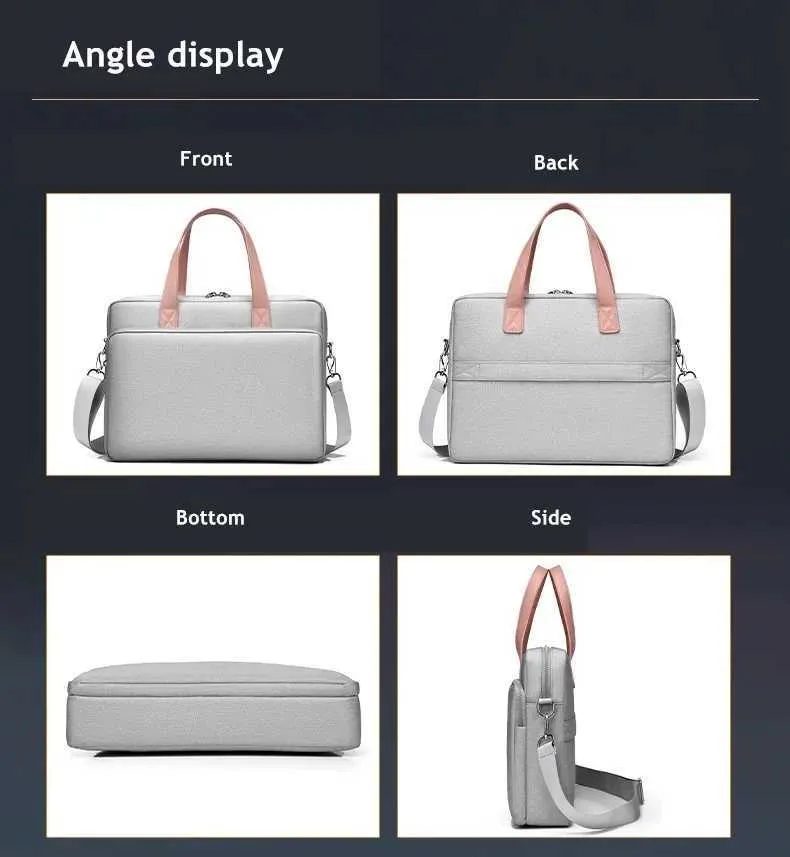 Stoßfeste Messenger-Laptoptasche 141516 Zoll Handtasche Aktentasche Mann Dame Schultertasche für Buch Notebook Tablet PC Ba241101_voghion.com