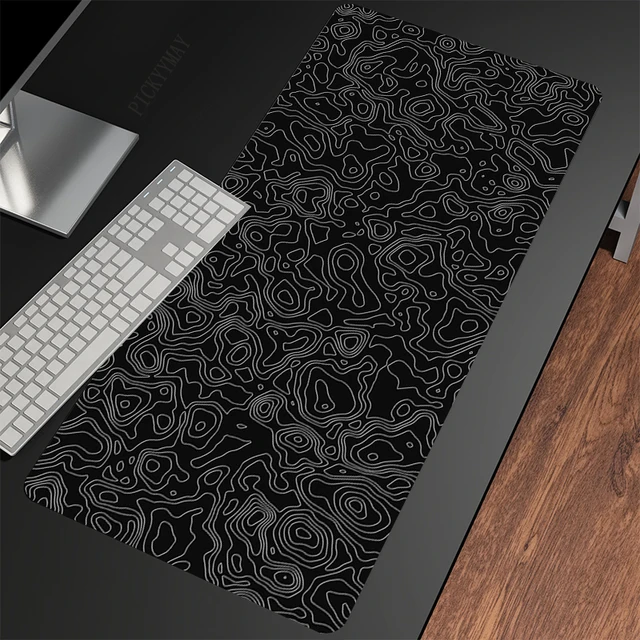 Alb-negru pad-uri Gaming Mousepad Gamer Mousepad tastatură pad-uri birou pad Mousepad-uri XXL 90x40cm mouse pad pentru biroul computerului_voghion.com