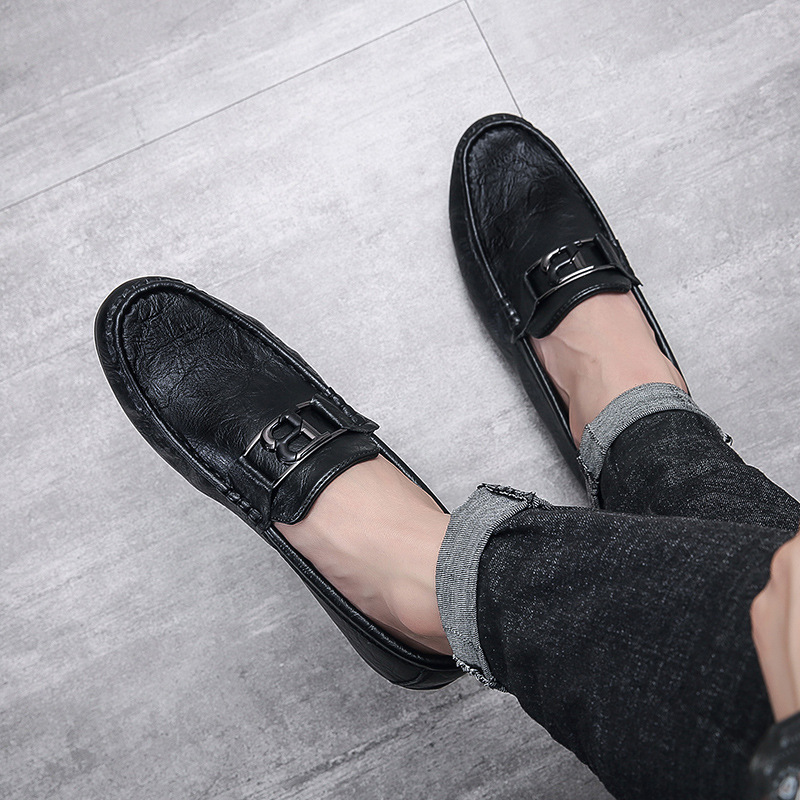 2025 Dou Für Männer Frühjahr Neue Stil Einen Schritt Faul Casual Business Leder Weiche Sohle Mode Britischen Lefu Schuhe B370_voghion.com