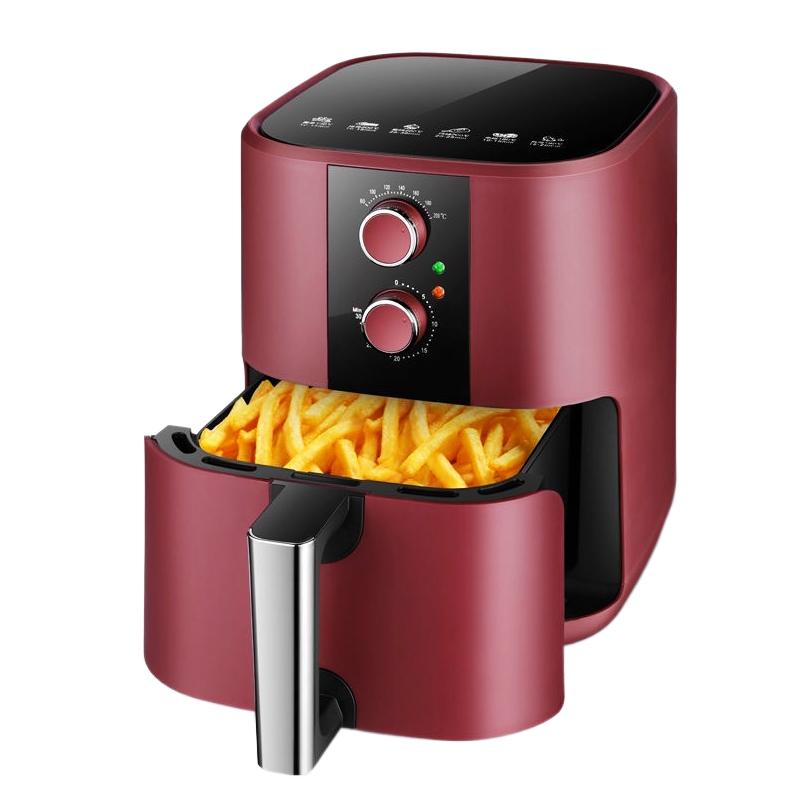 Air Fryer Automatisk avstängning Oljefri fritös Multifunktionell Cirkulerande Varmluft 5L Non-stick Beläggning Air Fryer För Hemmabruk_voghion.com