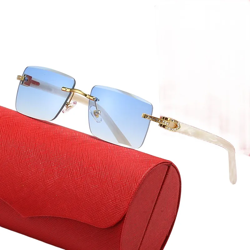 CT066521 carti okulary przeciwsłoneczne z rogu bawoła męskie damskie klasyczne kwadratowe Leisure prostokątne wielokolorowe modne oprawki_voghion.com