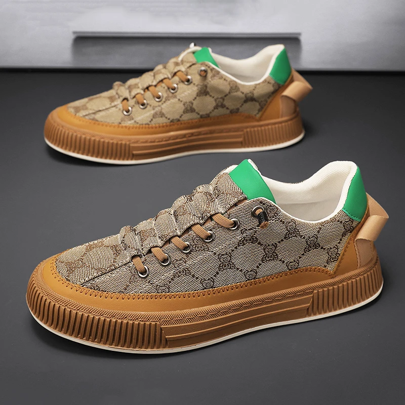 Lässige Turnschuhe für Herren, vulkanisierte flache Schuhe, individuell gestaltete Skateboard-Tennis-Turnschuhe, Slip-on-Walking-Sportschuhe, Größe 39–44_voghion.com