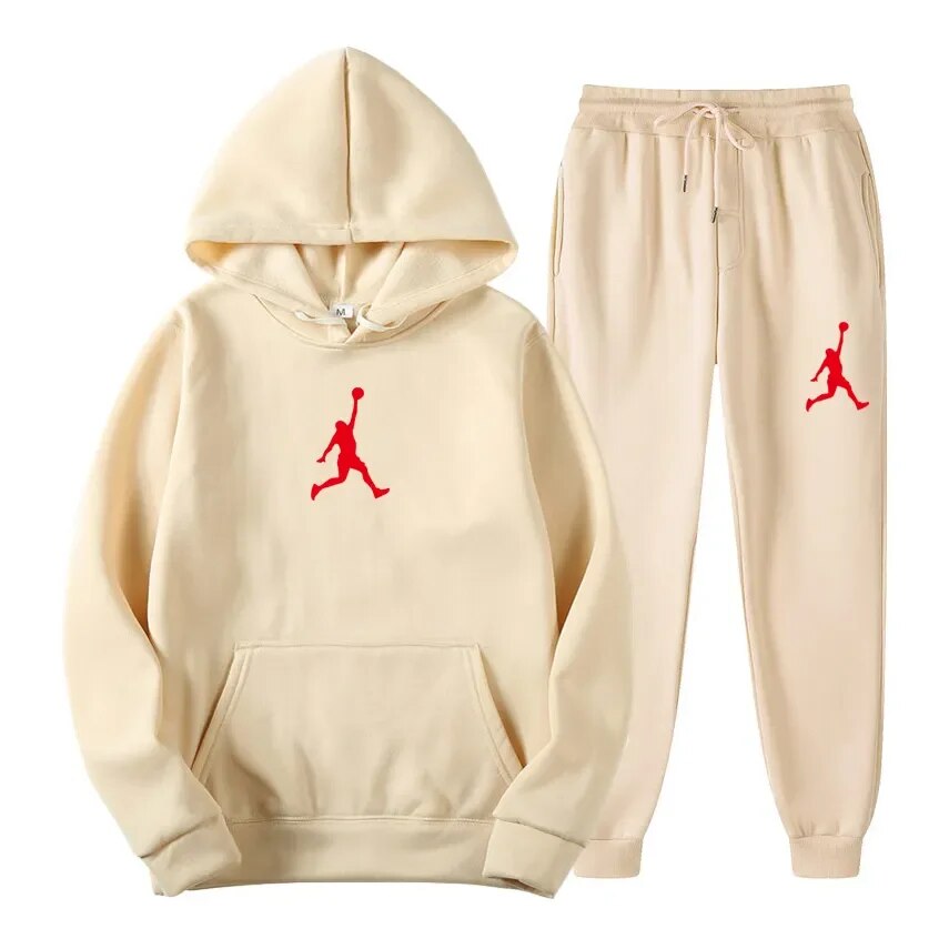 24New marque hiver hommes ensembles 2 pièces sweats à capuche + pantalons de course costumes de Sport décontracté hommes/femmes sweats survêtement à capuche_voghion.com