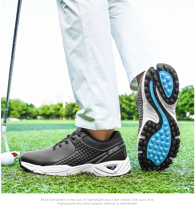 Letnie wygodne nowe trampki męskie młodzieżowe Strolg golfowe casualowe buty sportowe na świeżym powietrzu trendy_voghion.com
