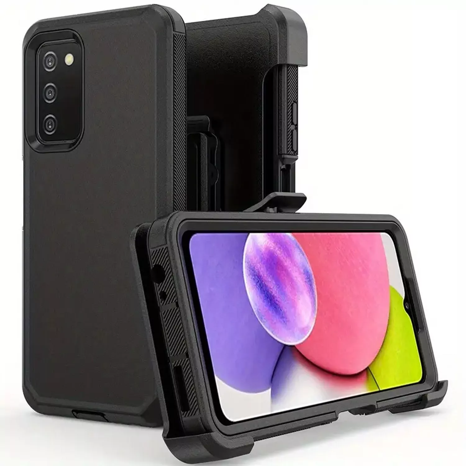 For Samsung Galaxy A16 A15 5G A14 A54 A03s Case Shockproof Cover + Screen Glass_voghion.com