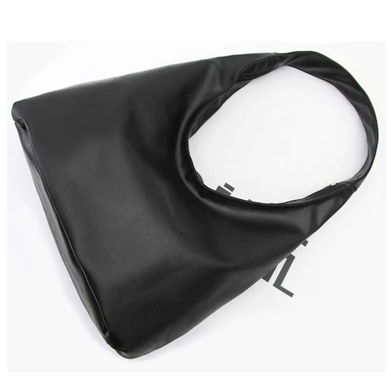 Borsa a tracolla per ragazze, nera, morbida in pelle PU, borsa a tracolla alla moda per donne, borsa a tracolla, tote bag_voghion.com