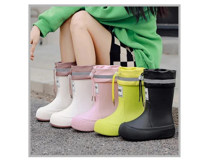 Stivali da pioggia antiscivolo, alla moda, leggeri, morbidi, da pesca all'aperto, suola spessa, impermeabili, alla moda, comodi 2024 240704_voghion.com