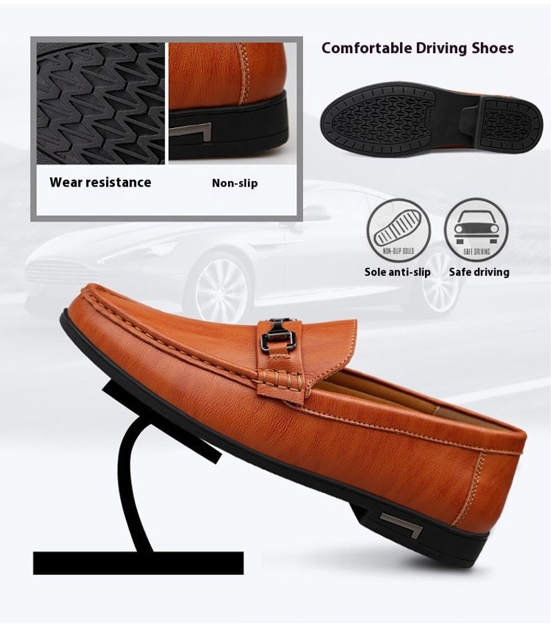 New Genuine Leather Men Casual Fashion Formal Mens Loafers Moccasins Italian Breathable Slip On Male Boat Shoes Size_desvips.com