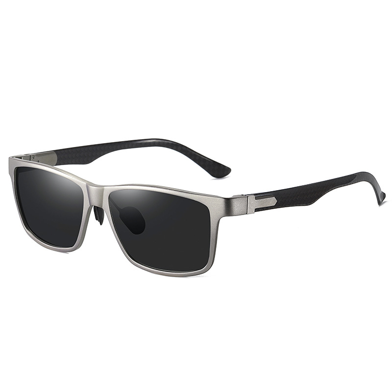 Aolong Nuovi occhiali da sole polarizzati in alluminio e magnesio, colorati, in fibra di carbonio, per uomo e donna, alla moda, con cambio colore notturno_voghion.com