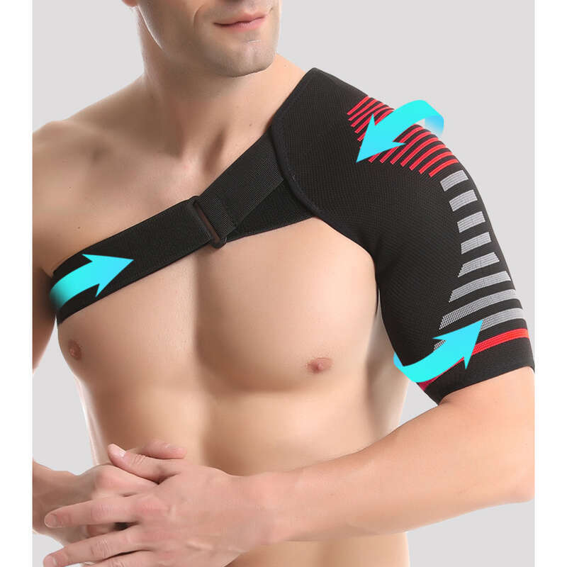 Sports Single Fitness, Sprain, Strain, Fixed Compression Joint Protection, Adjustable Elastic Shoulder Strap_voghion.com