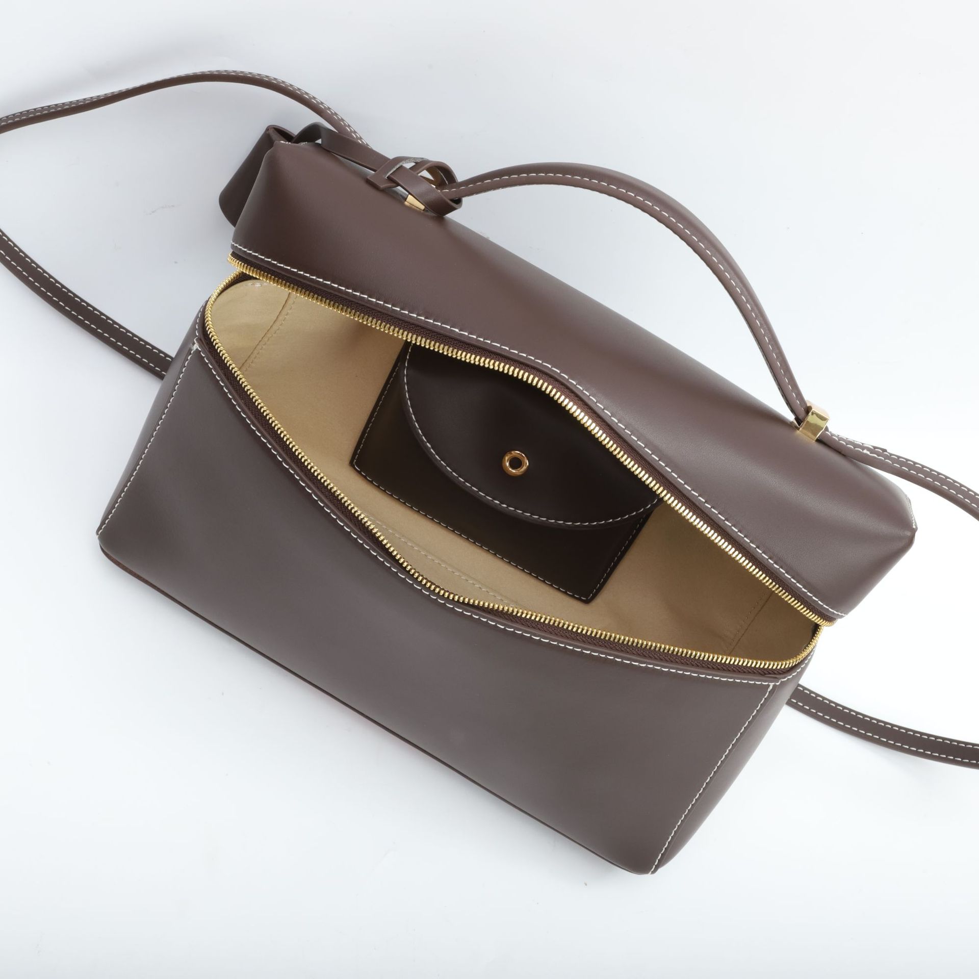  Lunchbox Upscale Handy Handbag, Leather Women's Bags, New Simple Crossbody Small Square Bag_voghion.com