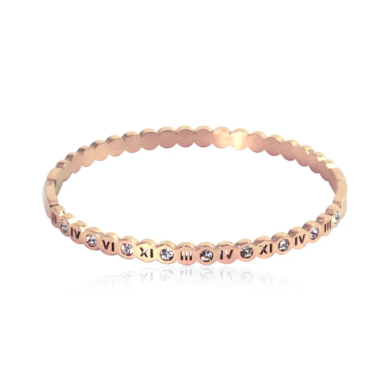 Bracelets HBP en argent pour femmes, personnalisés, ne se décolorent pas, tendance, plaqué or rose, en acier inoxydable, infini, tendance_voghion.com