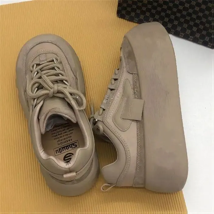 Scarpe sportive donna con plateau retro invernali stringate_voghion.com