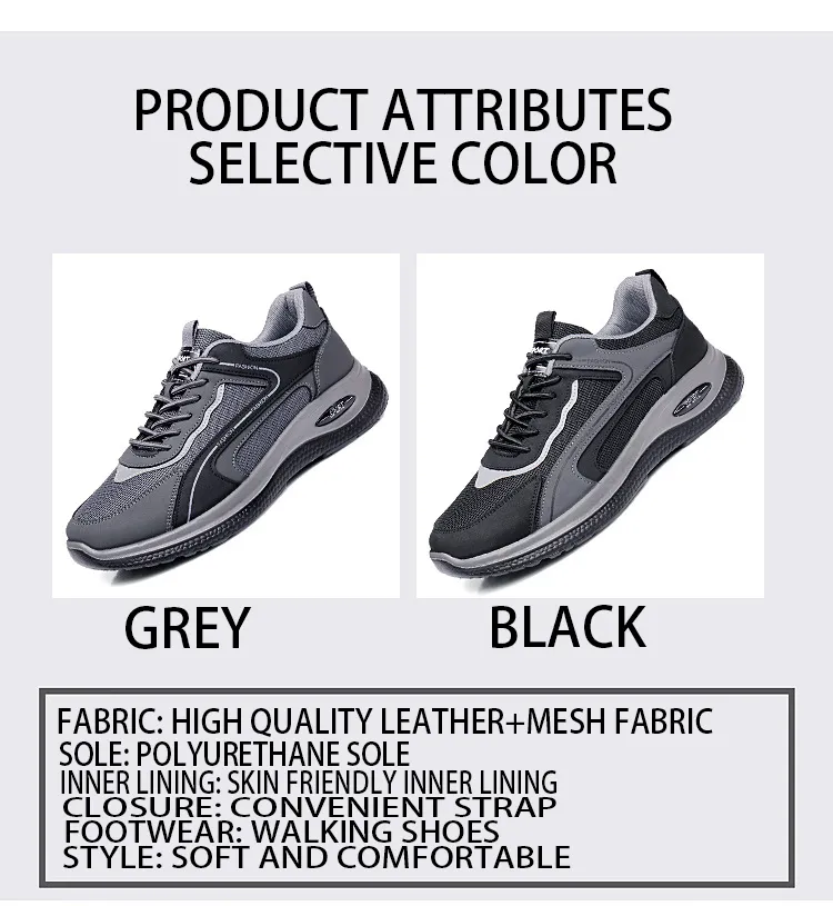 Comfortable Running Shoes Breathable Sports Trainers For Men_voghion.com
