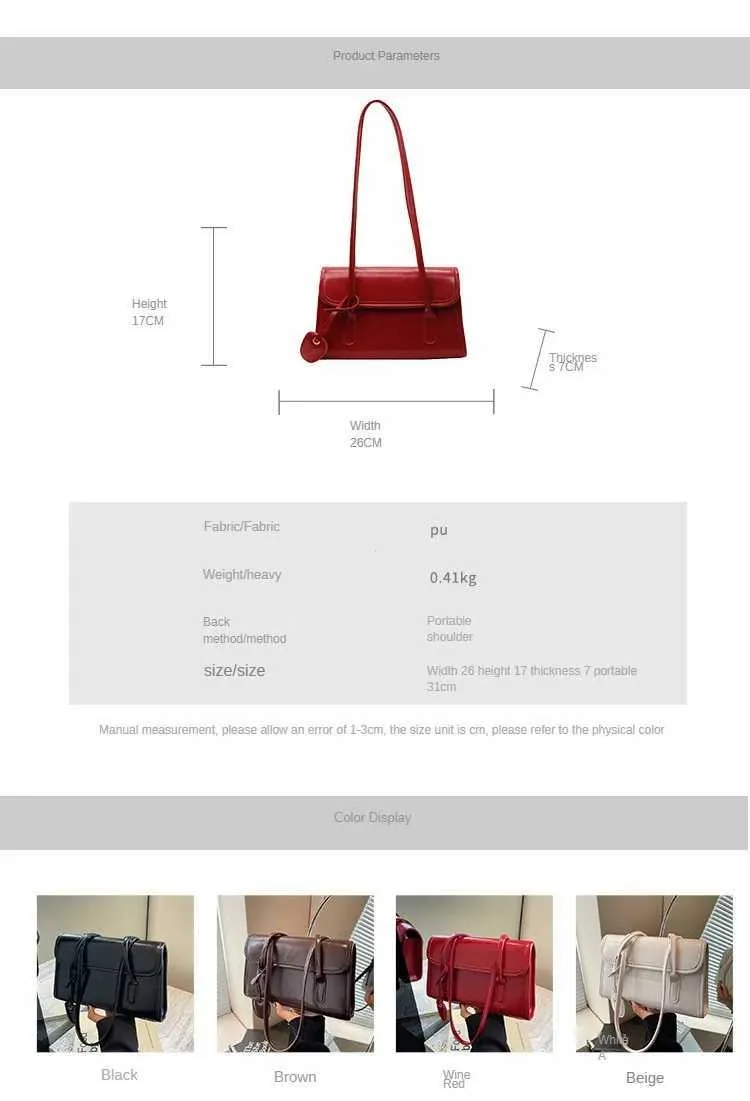 Sac à aisselles de grande capacité 2024 Nouveau High Sense Femmes Polyvalent Automne et Hiver Mode Populaire Portable Épaule_voghion.com