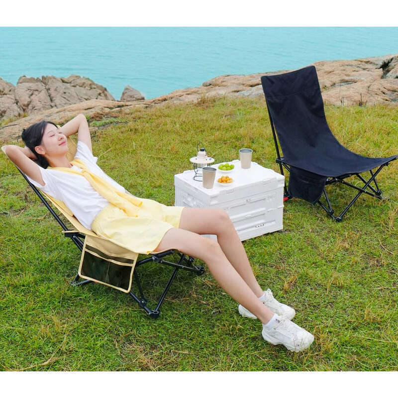Outdoor Folding Lounge Portable Ultra Light Fishing Beach Camping, Sitting And Lying Dual-purpose Low Legged Chair,_voghion.com