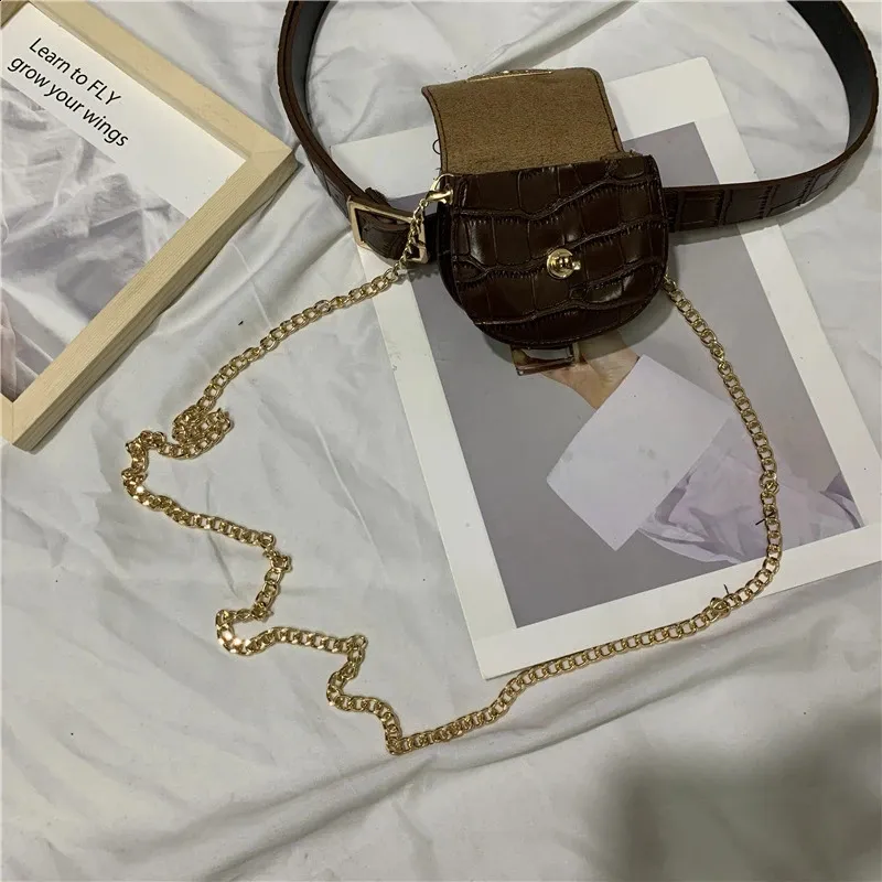 Asmenybės Y2k estetika Haruku mini krepšiai moterims mados leopardo diržas pečių rankinės gatvės apranga laisvalaikio juosmens krepšiai_voghion.com