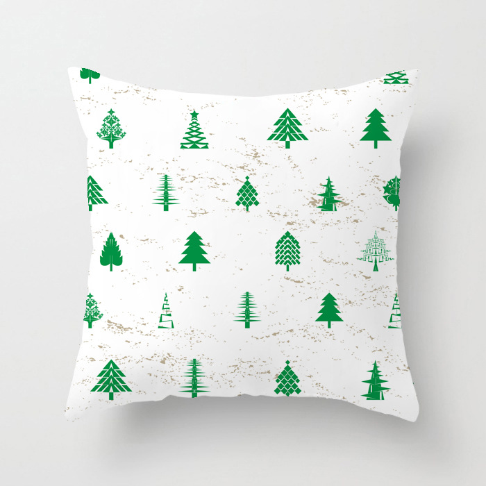 Tropical Cactus Fresh Hand-painted Wind Plant Imitation Peach Velvet Pillow Car Cushion Office Chair Pillow Case_voghion.com