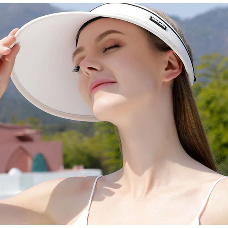 Mască de față pentru femei, cu bor larg, depozitabilă, cu partea superioară goală, cu protecție UV_voghion.com