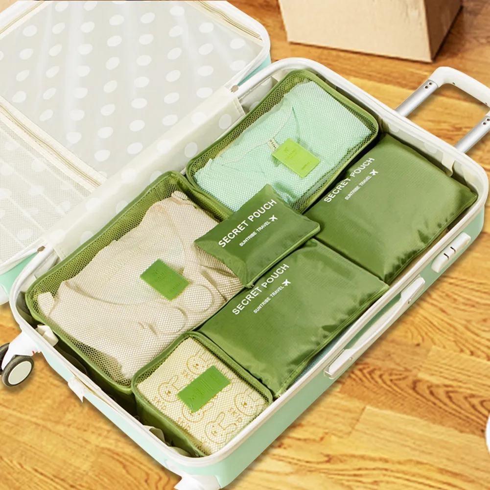 Set di 6 cubi organizer da viaggio leggeri e grandi per donne e uomini_voghion.com