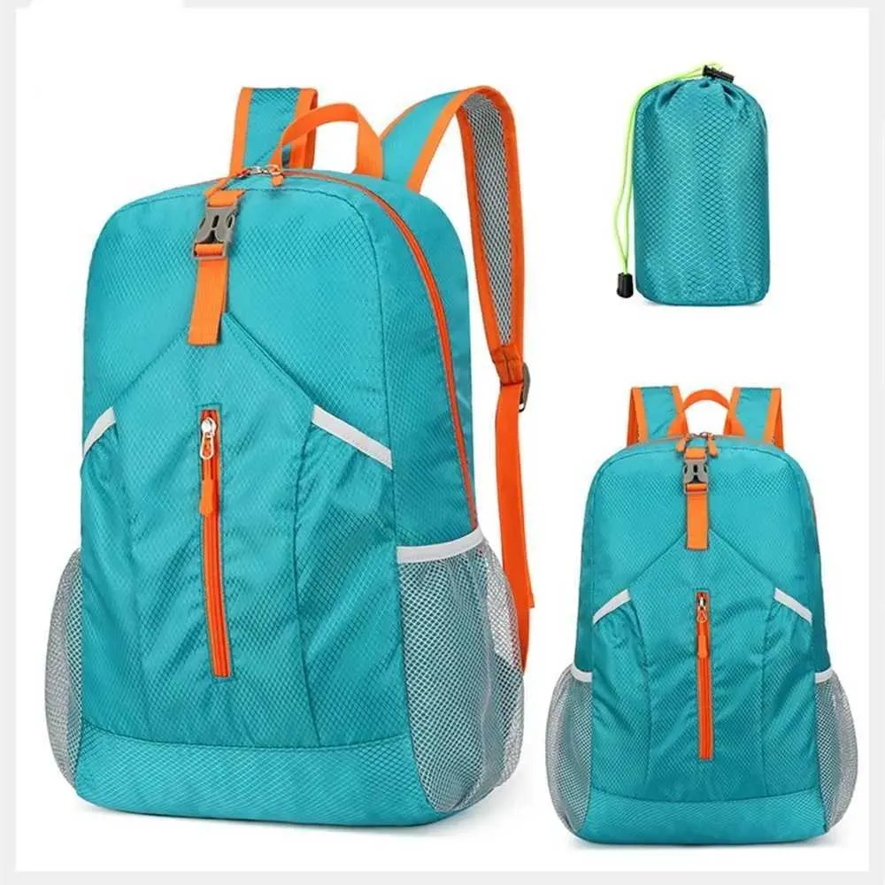 Sac à dos de sport d'extérieur imperméable à l'eau, sac d'alpinisme Oxford de grande capacité, sac de voyage léger et pliable à la mode_voghion.com