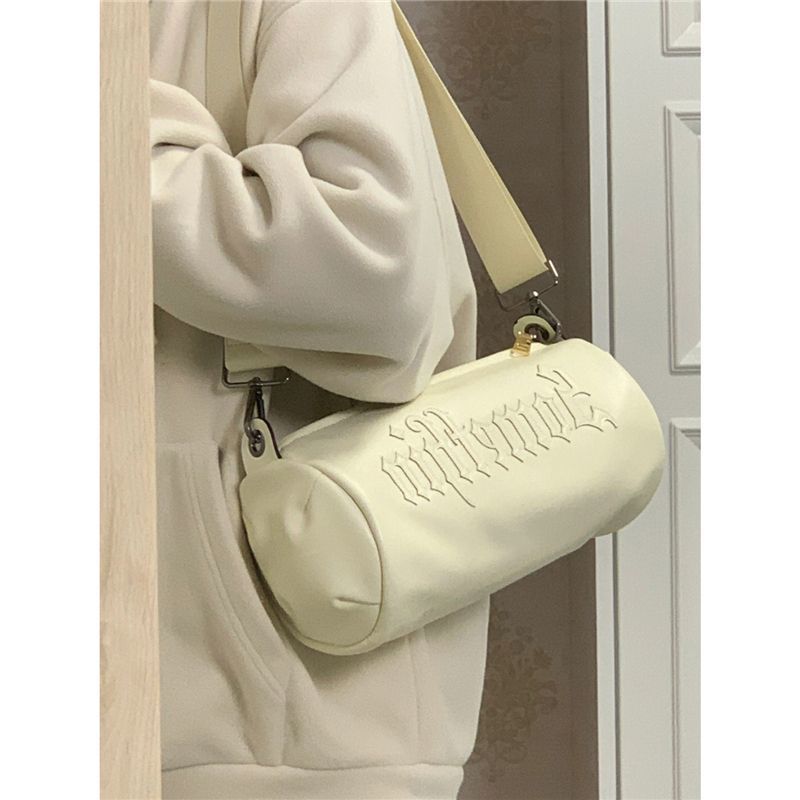 Cydrical frauen brief patch bestickt leder Amerikanischen casual farbe kreuz-körper barrel tasche straße großhandel_voghion.com