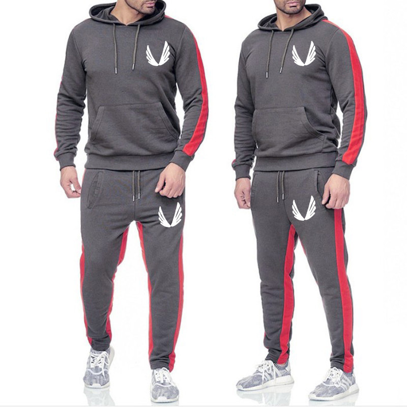 Felpa con cappuccio da uomo Abito alla moda autunnale e invernale più tuta con cappuccio in pile_voghion.com