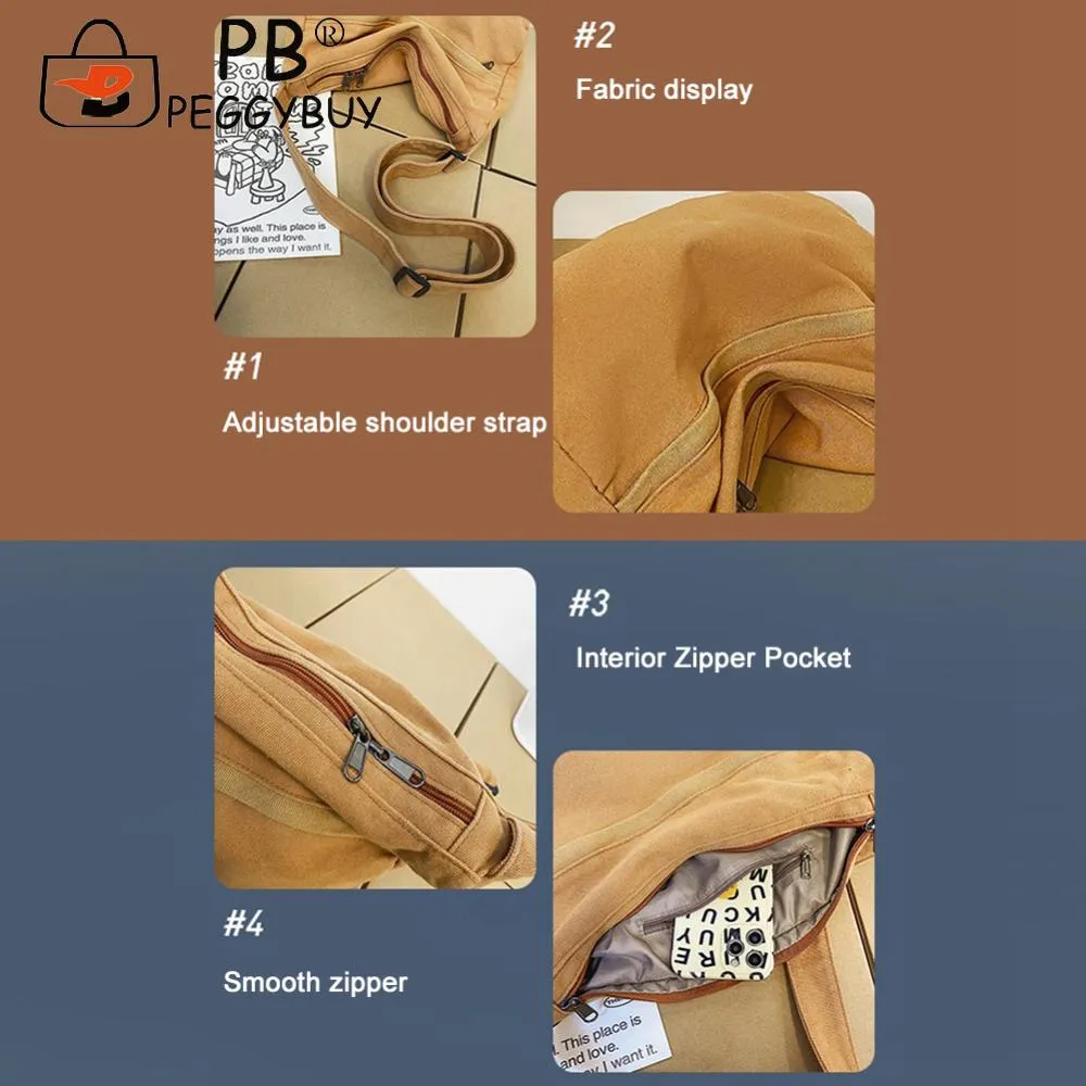 Borsa da viaggio in tela da donna, con colori a contrasto, alla moda, grande capacità, semplice, con spallacci regolabili, portatile per i viaggi_voghion.com